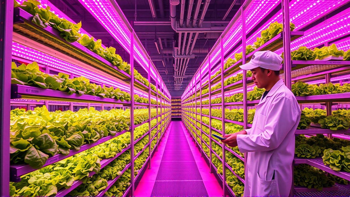 Coltivazioni verticali in Cina: lattuga in 35 giorni e 800 tonnellate di verdure da un capannone